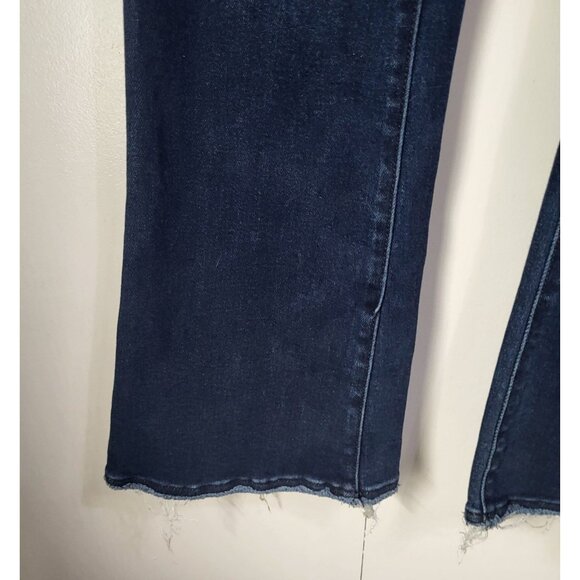 Kancan Womens SZ 11/29 Rainn Ultra High Rise Flare Jeans KC7138D Dark Button Fly - Picture 3 of 11